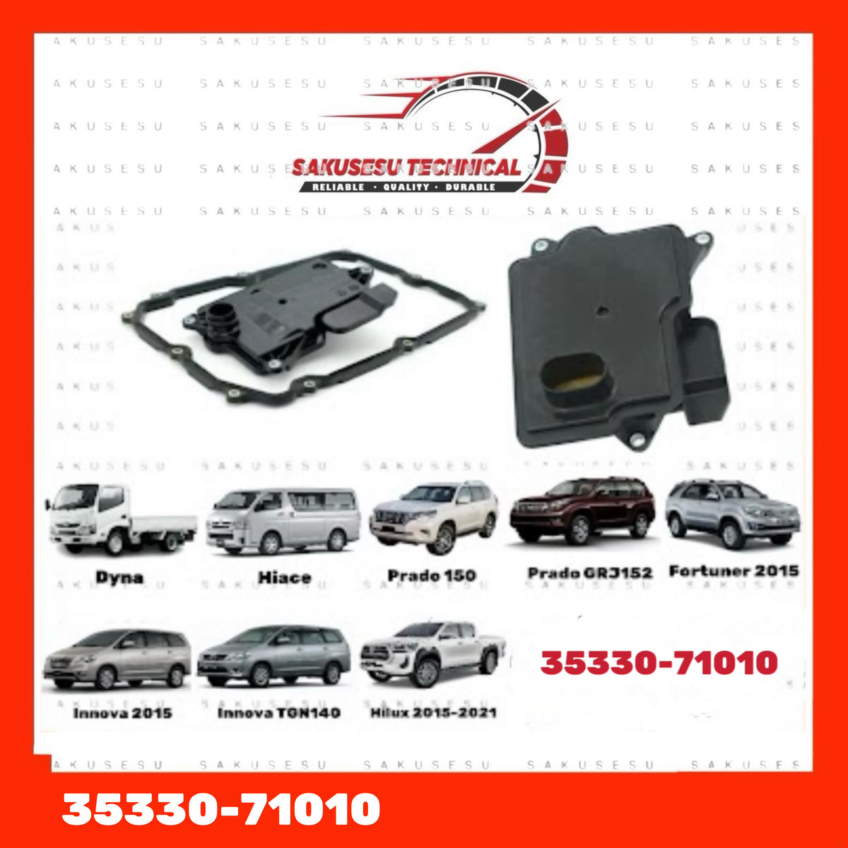 35330-71010 Toyota Auto Transmission Filter For Hilux Revo GUN125 GUN126, Fortuner, Land Cruiser/ Prado, Innova, Hiace