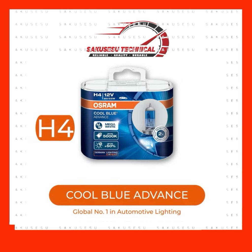 Osram Cool Blue Advance Headlight Bulb - 5000K - Mega White