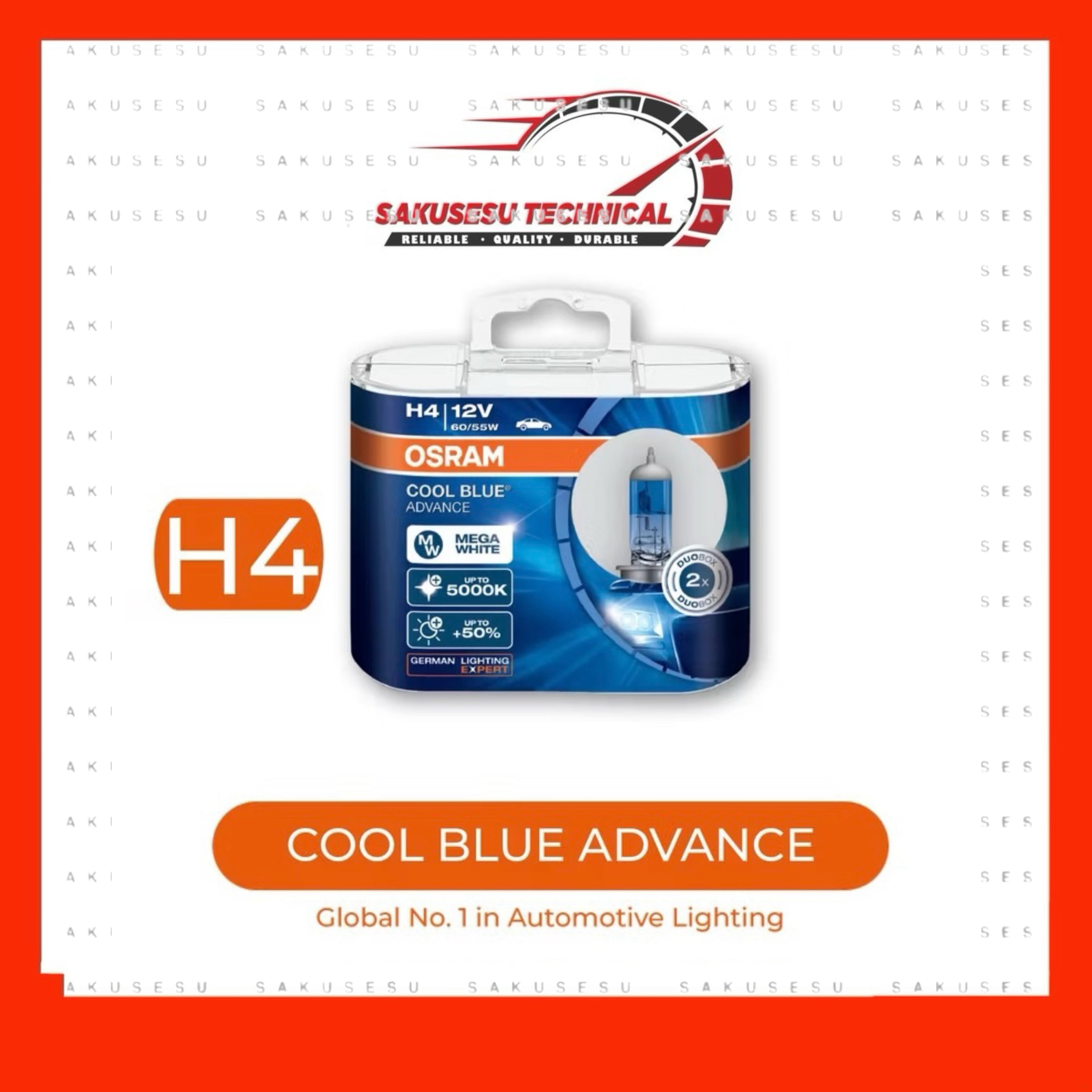 Osram Cool Blue Advance Headlight Bulb - 5000K - Mega White