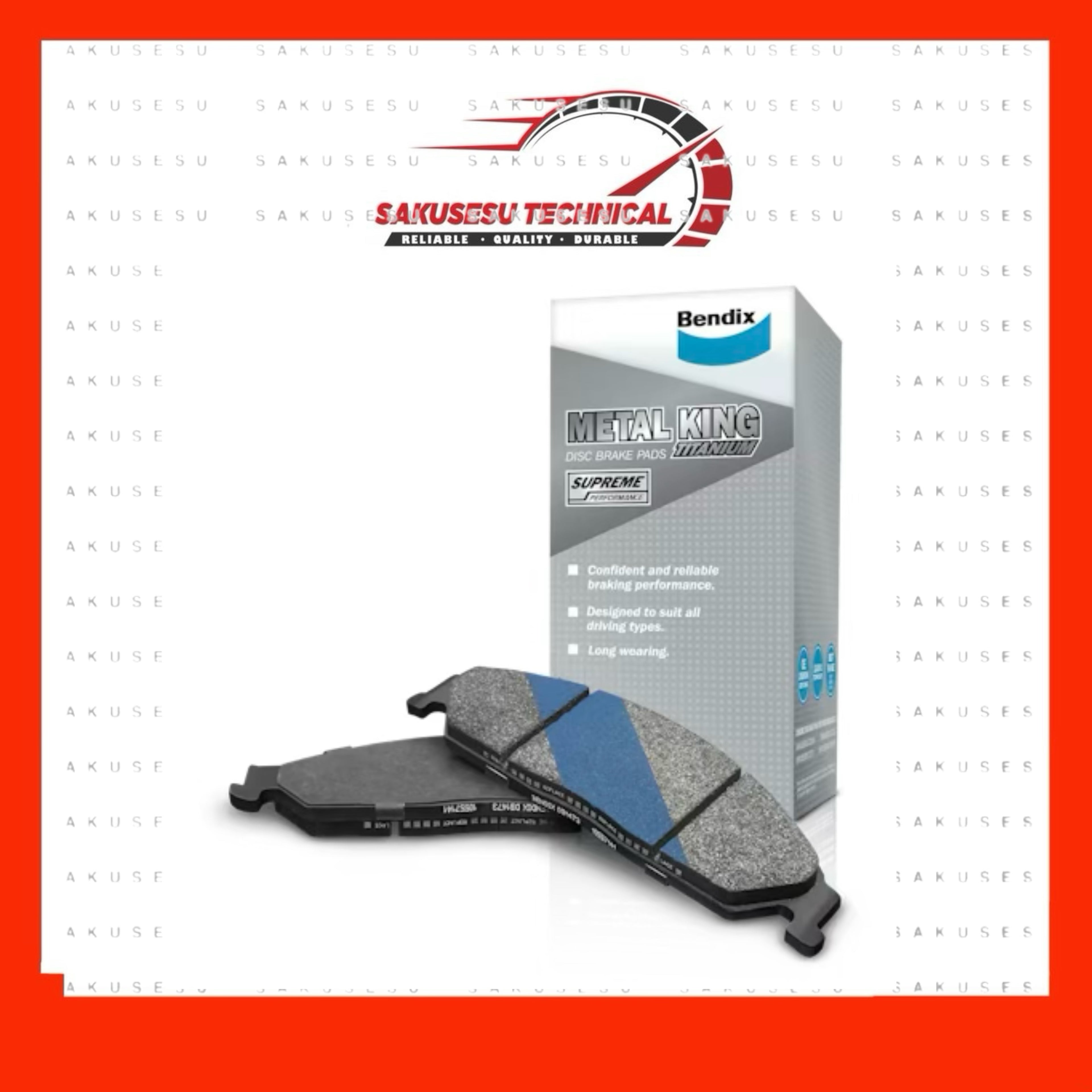 DB1803 Bendix Rear Disc Brake Pad For Toyota 86 ZN6 2.0, Subaru WRX GJ GK, Forester SH, XV SJ, Impreza S-GT