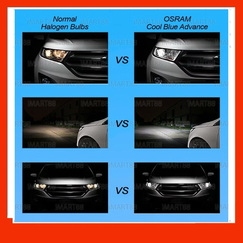 Osram Cool Blue Advance Headlight Bulb - 5000K - Mega White